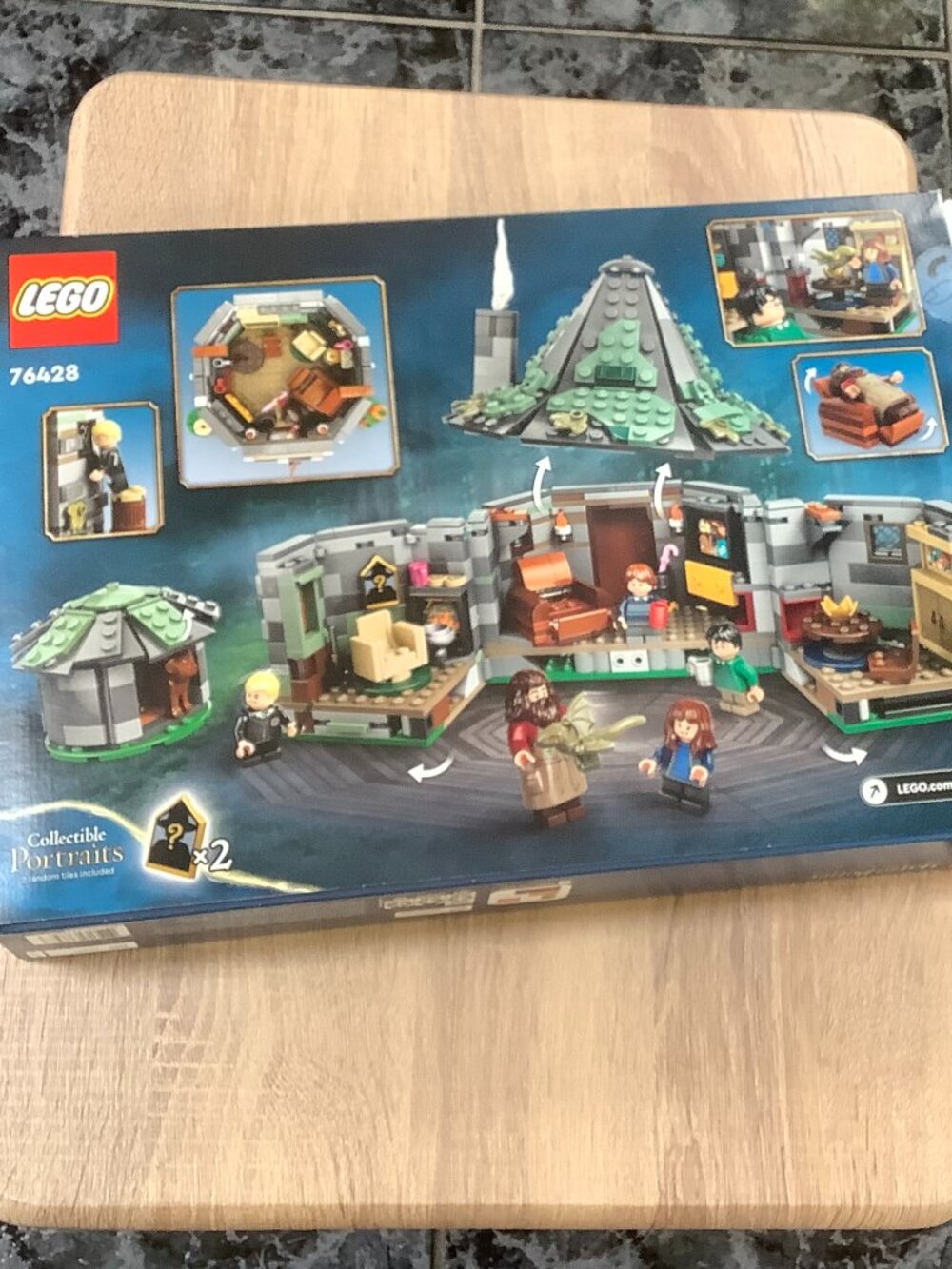LEGO 76428 Hagrid's Hut minifigure hp474 Collectible Portrait Pentagonal Tiles